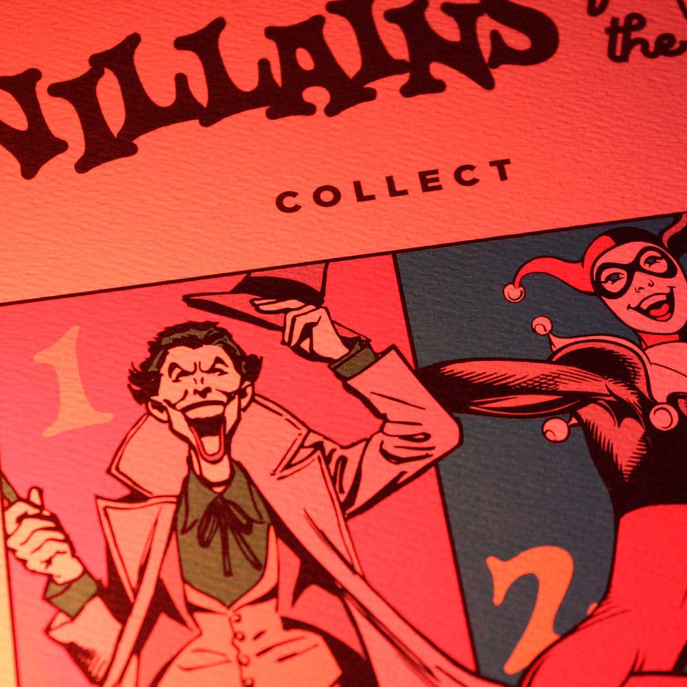 DC Comis Art Print 90th Anniversary Villains Limited Edition 42 x 30 cm  