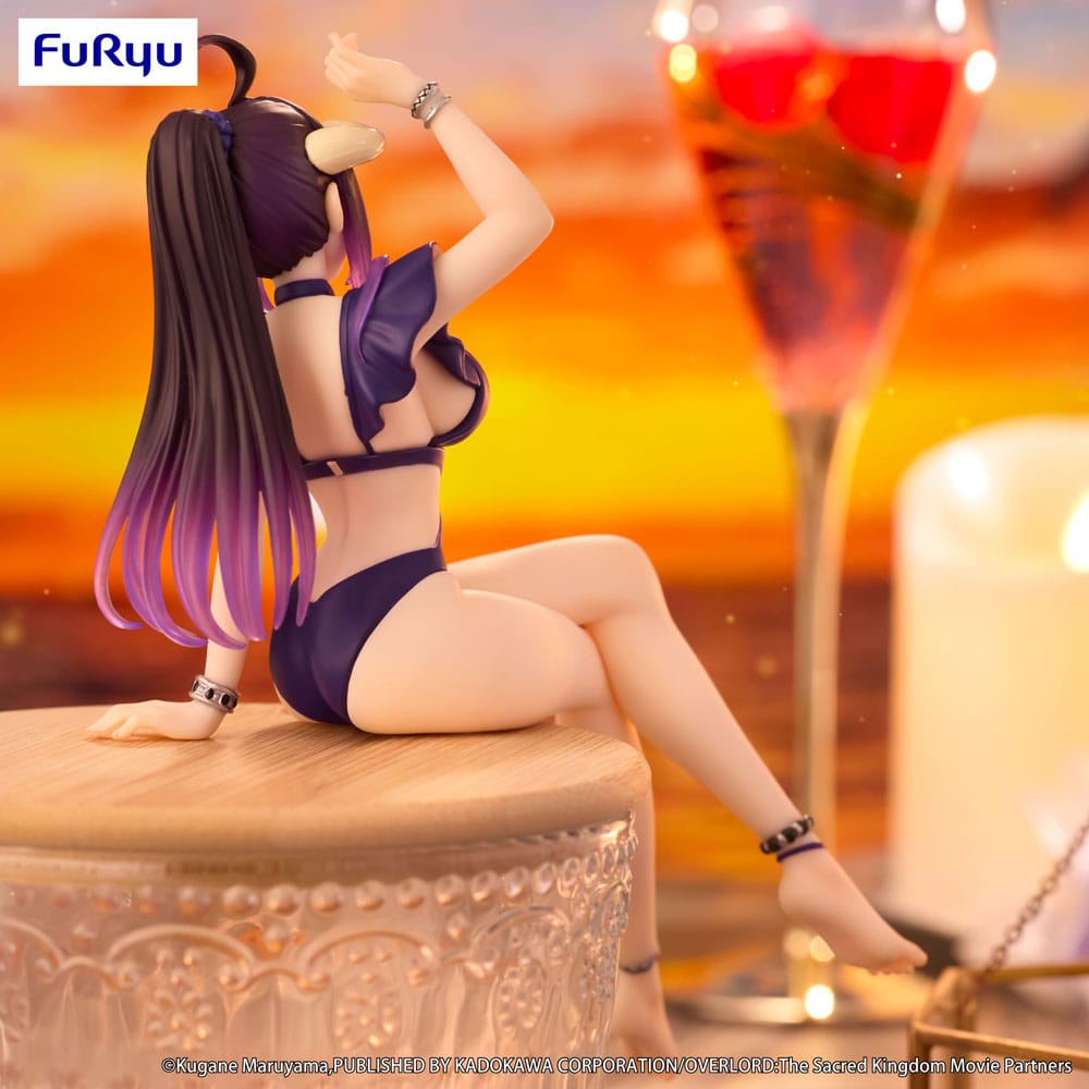 Overlord Noodle Stopper PVC Statue Albedo Swimsuit Dark Purple Color Ver. 16 cm