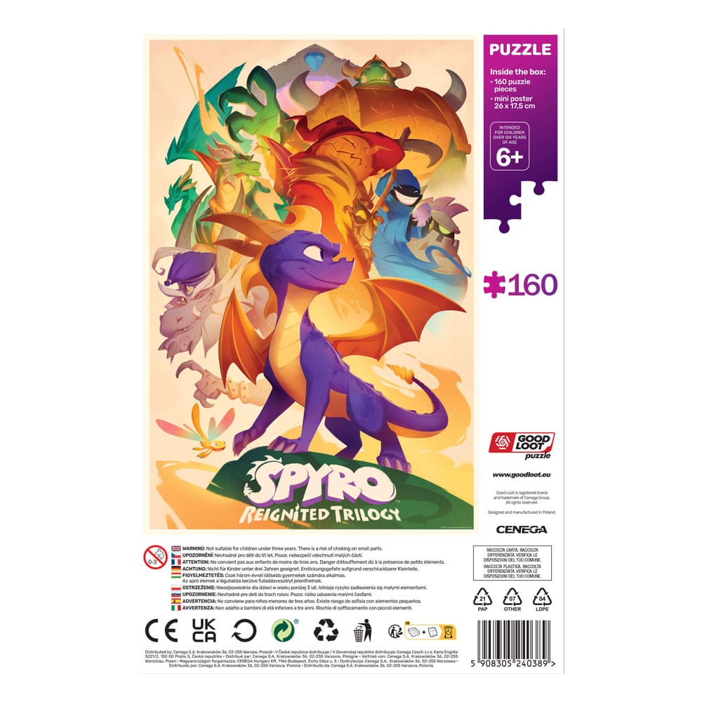 Spyro Reignited Trilogy Kids Puzzle Heroes (160 pieces) 