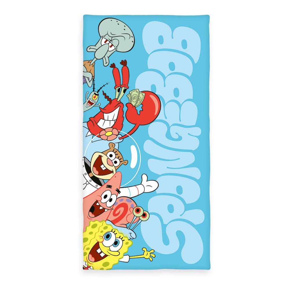 SpongeBob Squarepants Velour Towel 75 x 150 cm    