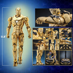 Iron Man Movie Masterpiece Diecast Action Figure 1/6 Iron Man Mark III (Gold Color Version) Hot Toys Exclusive 33 cm