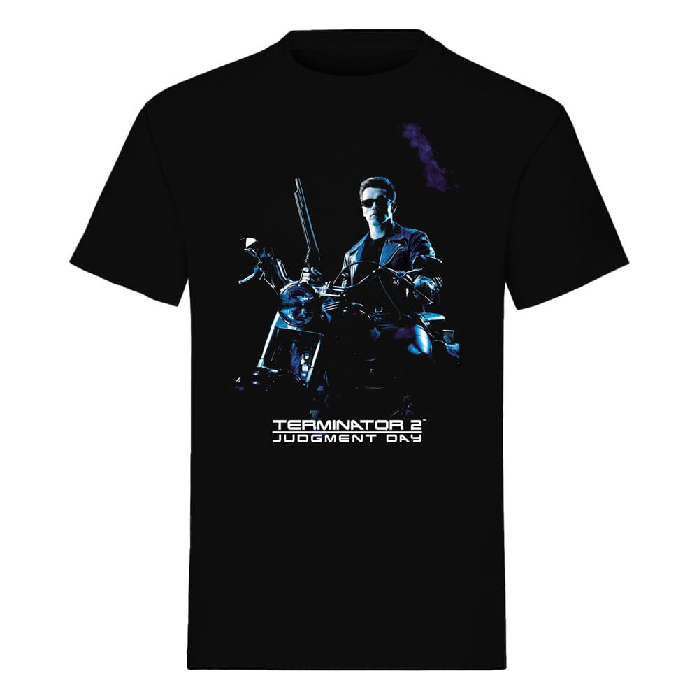 The Terminator T-Shirt Bike Pose Black Size L