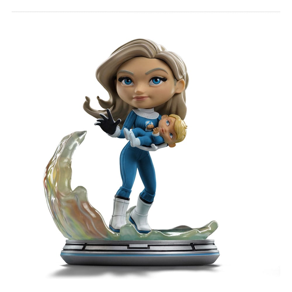 Fantastic Four Mini Co. PVC Figure Invisible Woman and Franklin 15 cm      