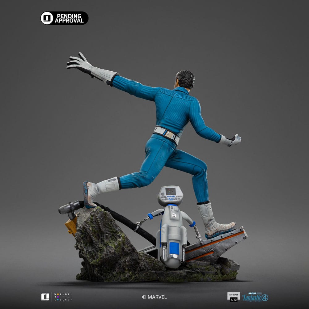 Fantastic Four Art Scale Statue 1/10 Mr. Fantastic and H.E.R.B.I.E 26 cm              