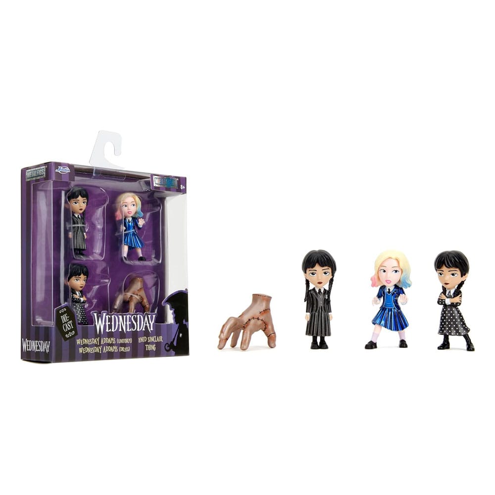 Wednesday Nano Metalfigs Diecast Mini Figures 4-Pack Wave 1 4 cm    