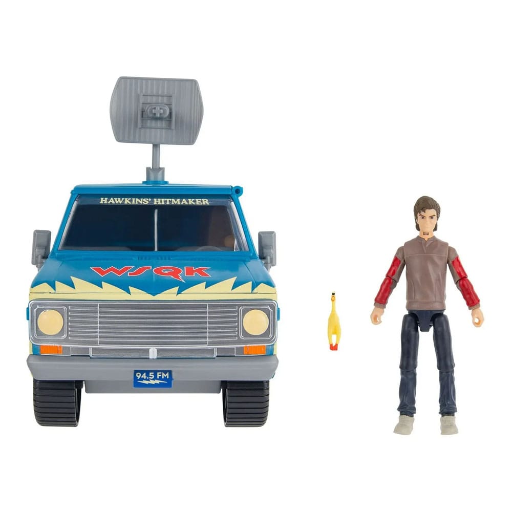 Stranger Things World Of Figure & Vehicle Vehicle with ActionFigure The Squawk van Playset with Steve  