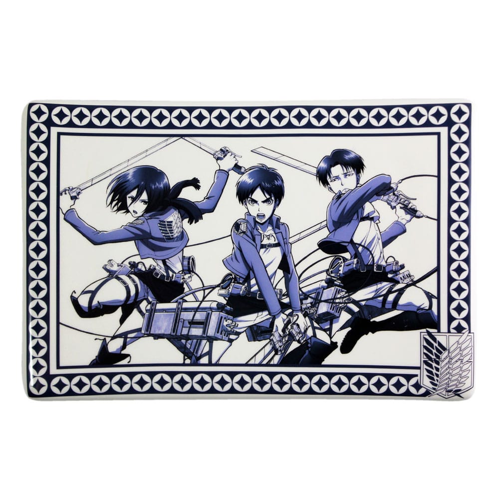 Attack on Titan Ceramic Sushi Set with Chopsticks 