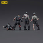 Zombie Dark Source Action Figures 4-Pack Security Guards 8 cm