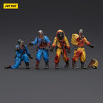 Zombie Dark Source Action Figures 4-Pack Biochemical Lab Team 8 cm