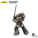 Warhammer The Horus Heresy Action Figure 1/18 lron Warriors Command Squad Chosen with Legion Standard 12 cm
