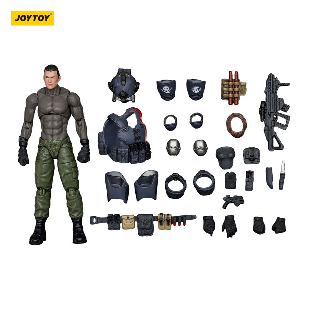 APOC Series Dark Source Action Figur Stellar Scar Assault Team Ghostmanganese 11  cm
