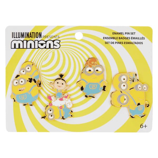 Despicable Me by Loungefly Enamel Pins 4-Set Variety 3 cm 