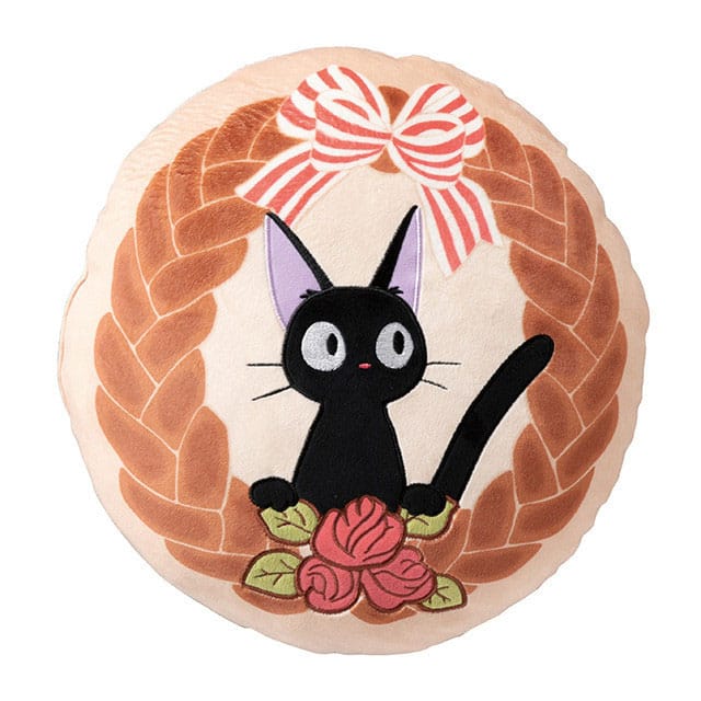 Kiki's Delivery Service Pillow Jiji Bread Wreath 35 x 35 cm  