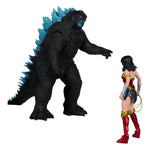 DC Justice League Monsterverse DC Multiverse Action Figures 2-Pack Wonder Woman Vs. Atomic Blast Godzilla 18 cm 