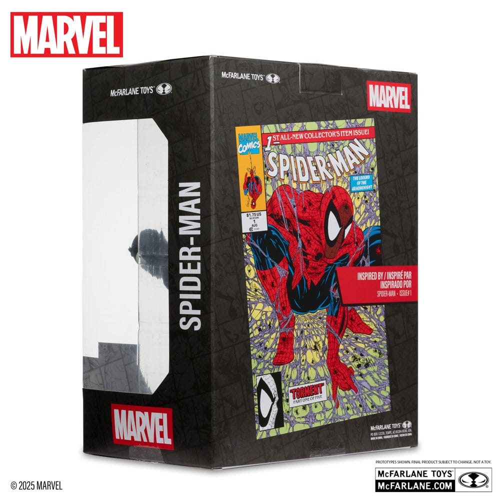 Marvel Collection PVC Statue 1/6 Spider-Man (Spider-Man #1)(Black Suit)(Chase) 15 cm