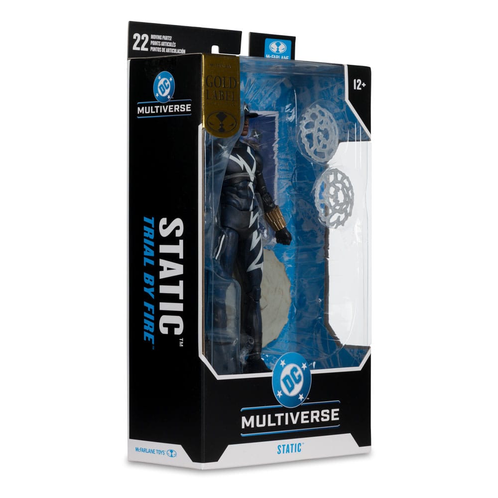 DC Multiverse Action Figure Static Shock (Trial by Fire) (Gold Label) 18 cm