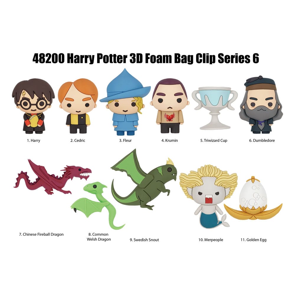 Harry Potter 3D PVC Bag Clips Series 6 Display (24)            