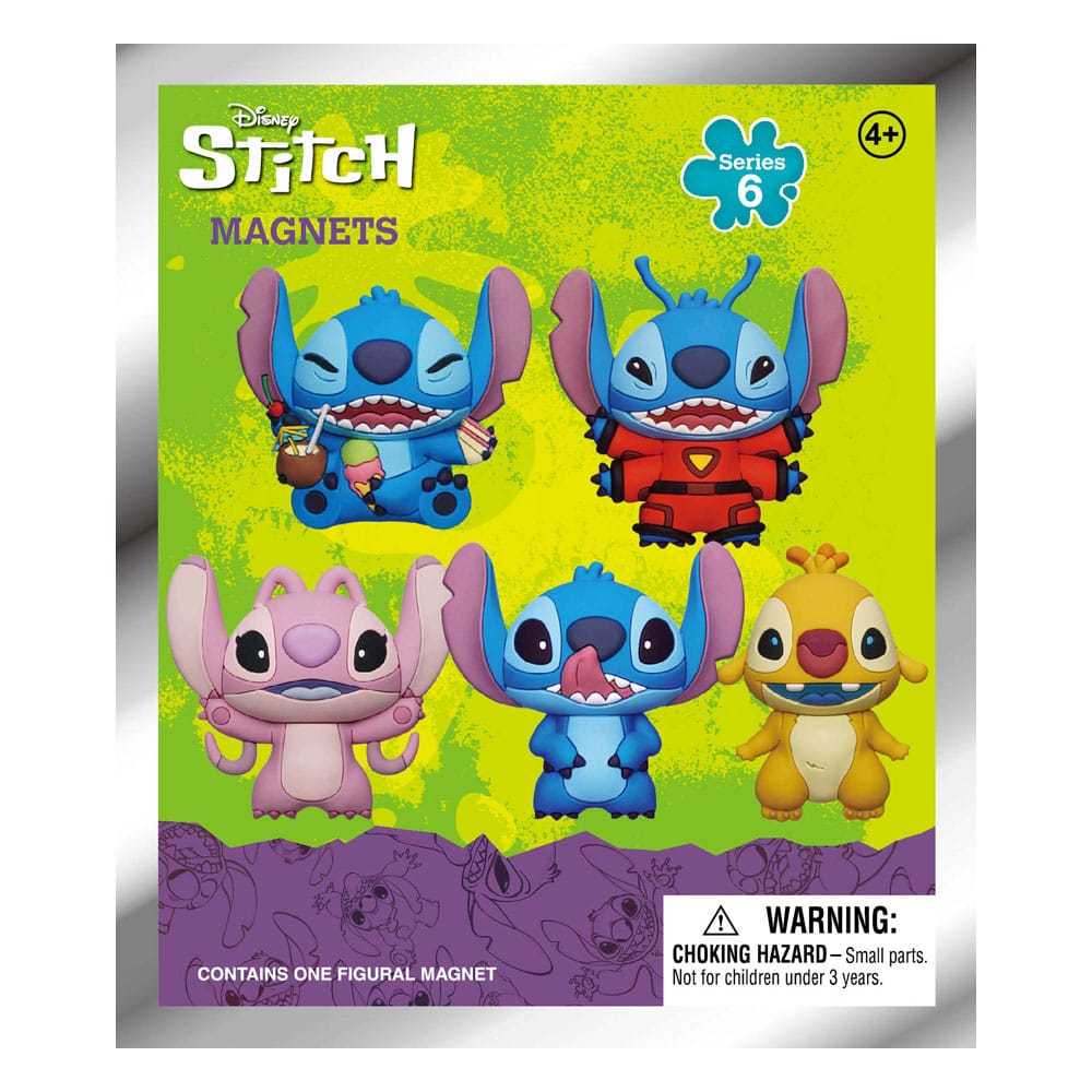 Lilo & Stitch 3D Magnets Stitch Series 6 Blind Pack Display (12)
