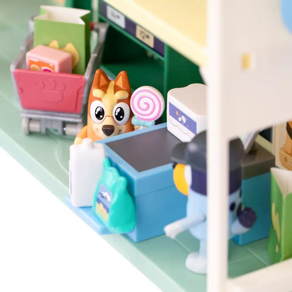 Bluey Mini Figure Playset Bluey Let's Play Chef Supermarket
