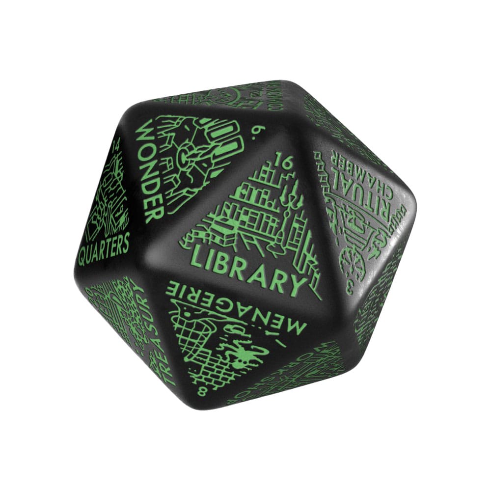 Viridian Jumbo Dice Dungeon Room Generator D20 Black 