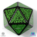Viridian Jumbo Dice Dungeon Room Generator D20 Black 