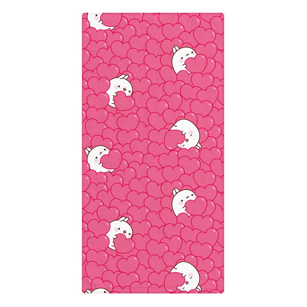 Molang Towel Hearts 150 x 75 cm      