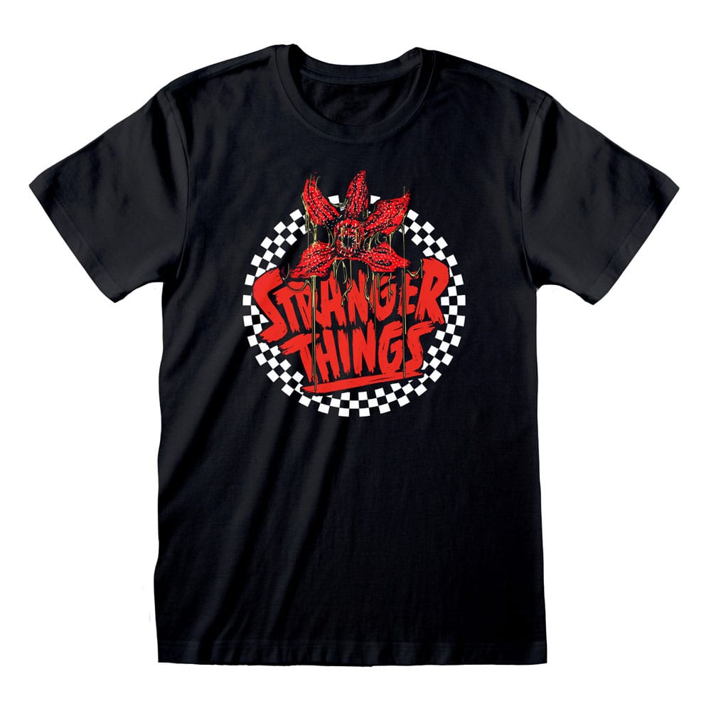 Stranger Things T-Shirt Checkered Circle Size S