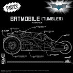Batman 1989 Super Cyborg Vehicle Batmobile Tumbler (Full Color) 33 cm  