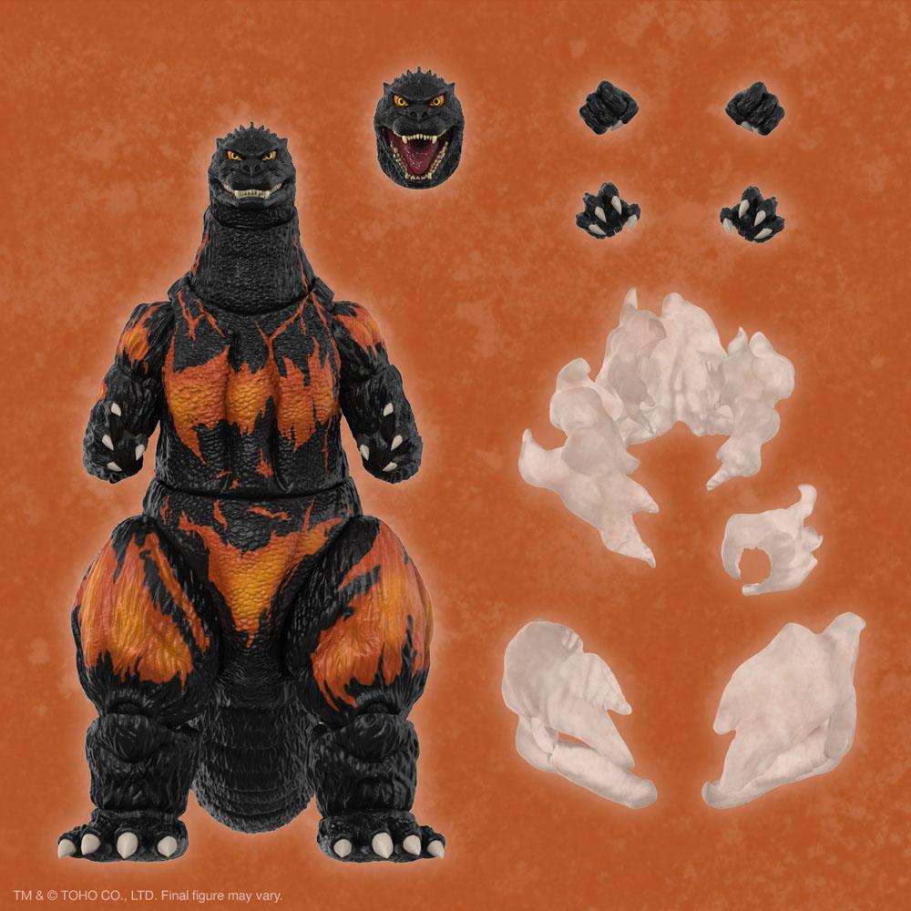Toho Ultimates Action Figure Burning Godzilla 1995 20 cm