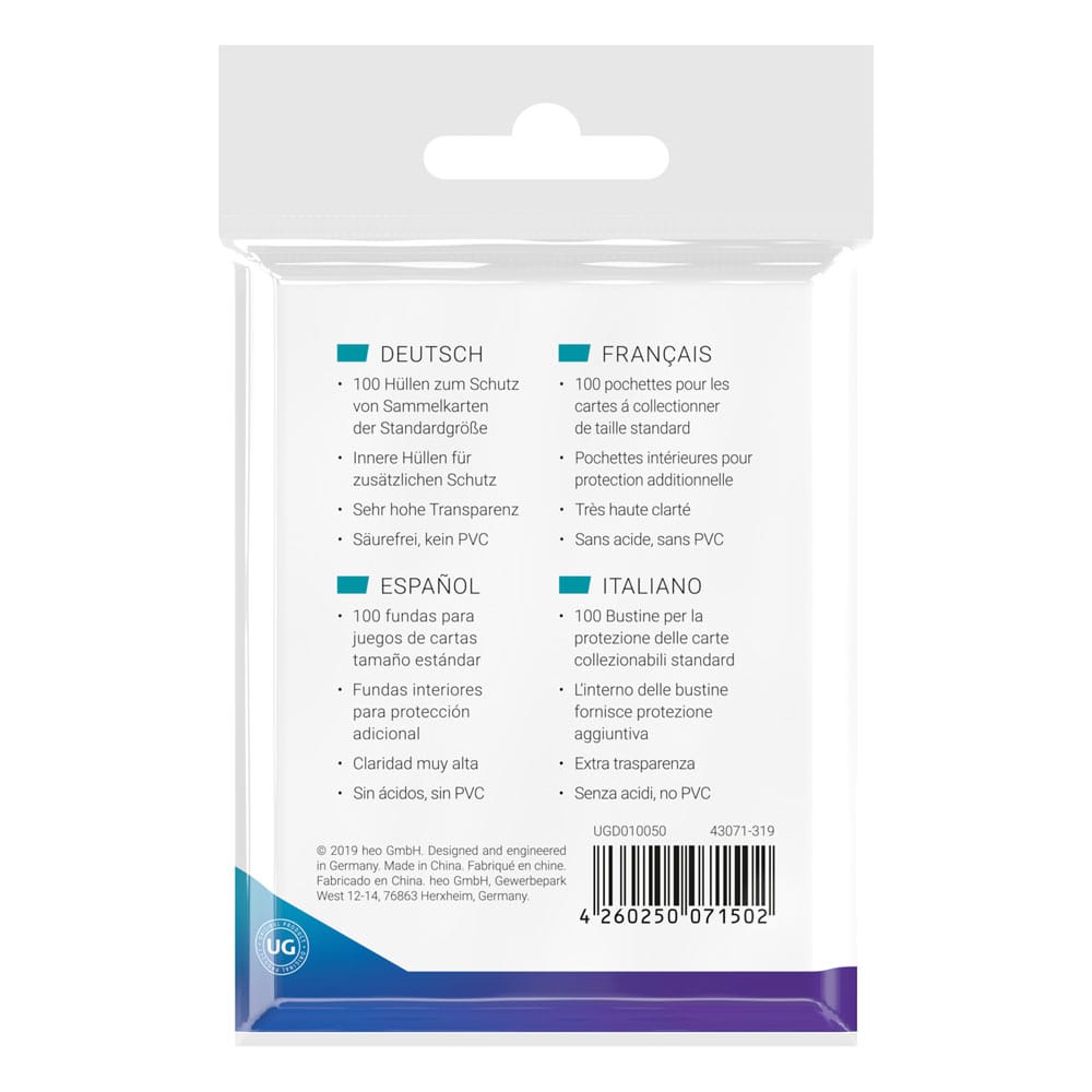 Ultimate Guard Precise-Fit Sleeves Standard Size (100)