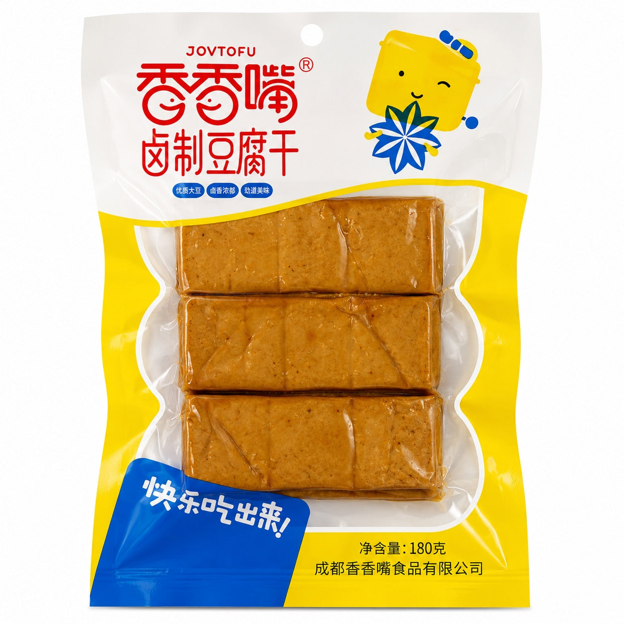 [EAN:6923696800348] XIANG XIANG ZUI Beancurd Snack - Five Spice Flavour 180g