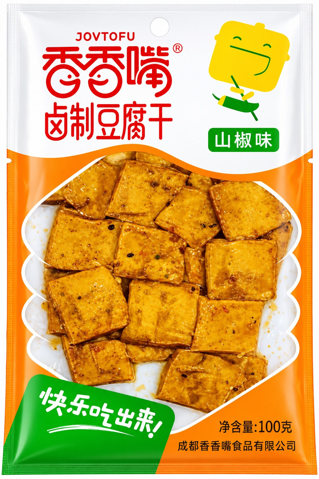 [EAN:6923696800485] XIANG XIANG ZUI Beancurd Snack - Pickled Millet Chilli Flavour 100g