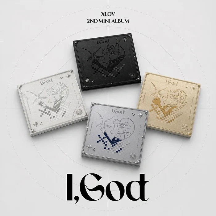 [EAN:8809888411944][IMG:2] XLOV - I,God | 2nd Mini Album | I Ver. / G Ver. / O Ver. / D Ver. | 2026 CD - Random Ver.