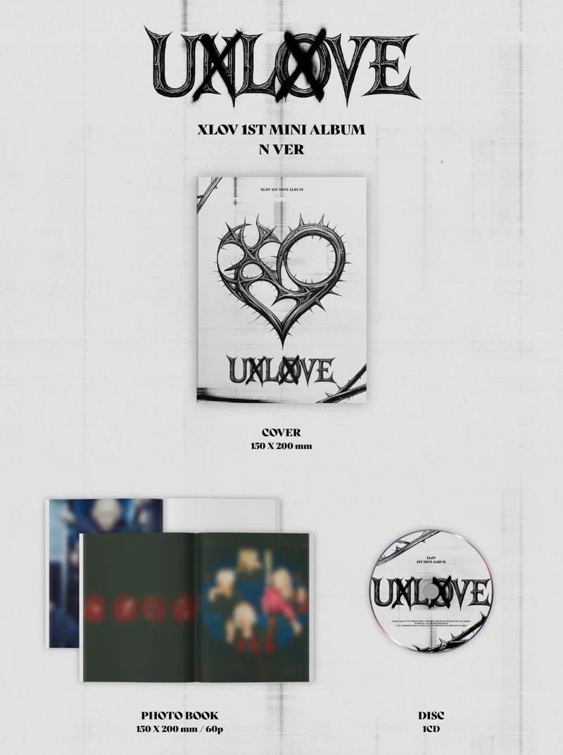 [EAN:88098884111234][IMG:2] XLOV – UXLXVE l 1st Mini Album l 2025 CD - Random Ver.