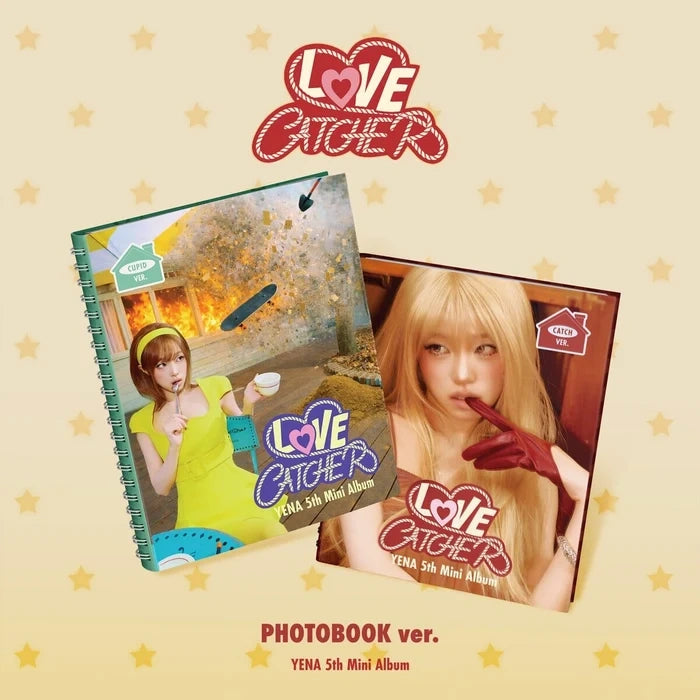 [EAN:8809704435024][IMG:1] YENA - LOVE CATCHER | 5th Mini Album | PHOTOBOOK ver. | CUPID Ver. / CATCH Ver. | 2026 CD - Random Ver.