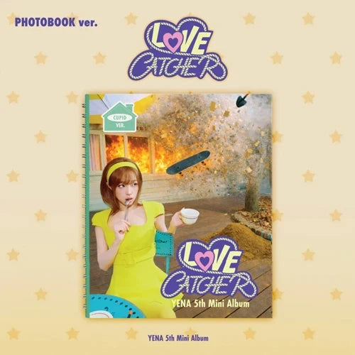 [EAN:8809704435024][IMG:5] YENA - LOVE CATCHER | 5th Mini Album | PHOTOBOOK ver. | CUPID Ver. / CATCH Ver. | 2026 CD - Random Ver.